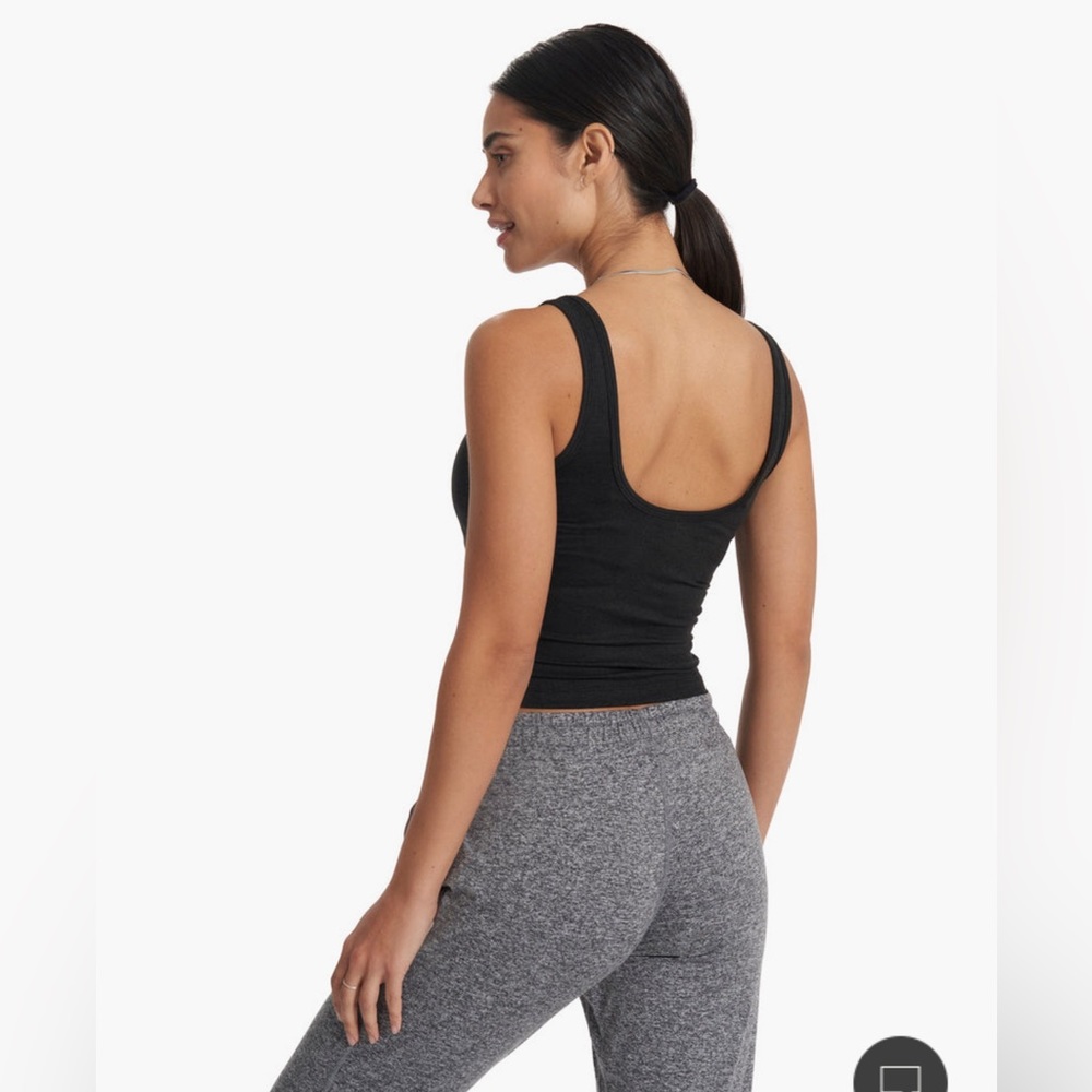 Vuori Halo Essential Tank DreamKnit Black Heather XS